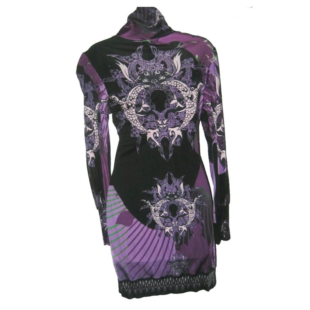 Custo Barcelona Gothic Turtleneck Dress RARE